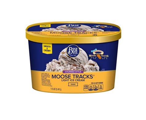 Chocolate Moose Tracks Ice Cream - Best Yet Brand