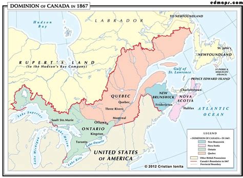 Dominion of Canada, 1867. | Map, Dominion, Canada