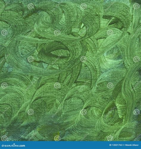 Green Watercolor Abstract With Canvas Texture Stock Image Image Of