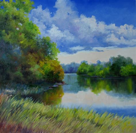 Nel's Everyday Painting: Lakeside View - SOLD