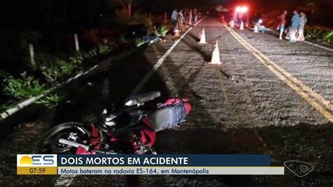 Motos batem de frente e pilotos morrem no ES uma das vítimas era