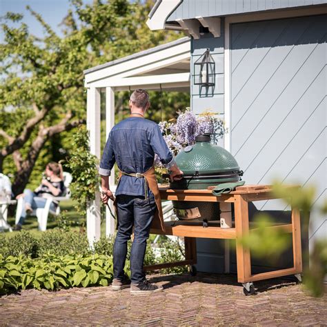 Big Green Egg Acacia Tafel Extra Large Cookers And Grills