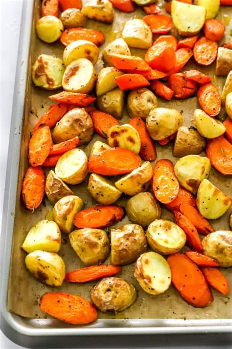 Oven Roasted Potatoes And Carrots Pinch Me Good