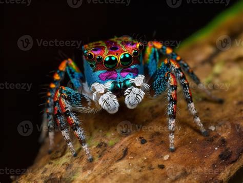 The Vibrant Explosion of the Peacock Spider's Mating Dance 24351675 ...