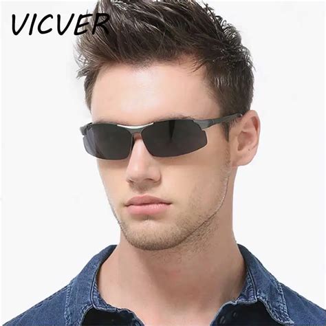 Stylish Sun Glasses Men Polarized UV400 High Quality Aluminum Magnesium