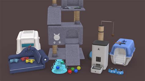 Cats Elite Accessories Buy Royalty Free 3d Model By Reddeer