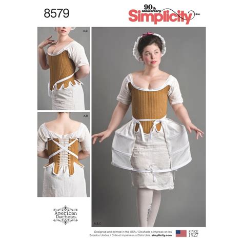 Simplicity Pattern 8579 Misses 18th Century Costume