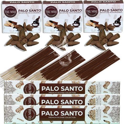 Palo Santo Incense Sticks Backflow Incense Cones For Waterfall Combo