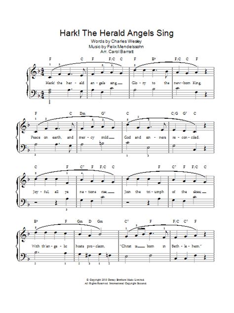 Hark The Herald Angels Sing Sheet Music Direct