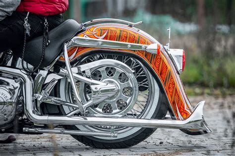 Harley Davidson Softail Classic Heritage Chicano Cholo 6 Stretched Rear