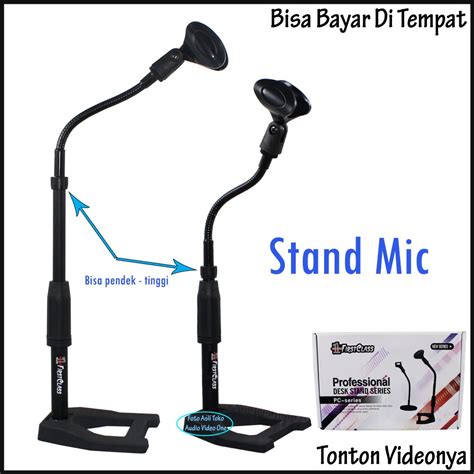 Jual Stand Mic Holder Meja Firstclass Pc Series Desk Stand Microphone