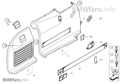 Lateral Trunk Floor Trim Panel BMW 5 E61 LCI 525d M57N2 Europe