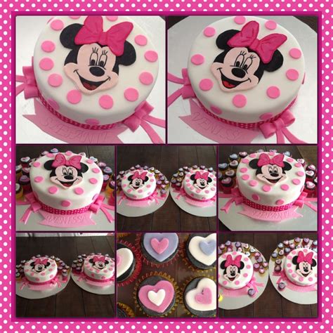 Pin By Ange T On Ange Cupicake Twin Birthday Cakes Mini Mouse Cake