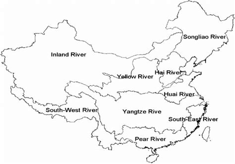 Nine Major River Basins In China Download Scientific Diagram