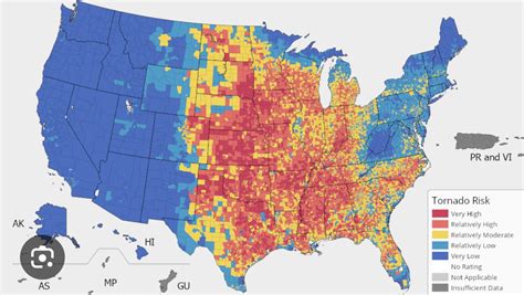 Tornado risk map : r/geography