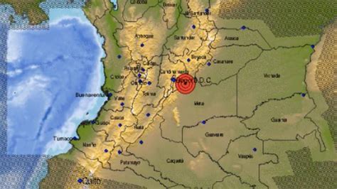 Un fuerte temblor se sintió nuevamente en el centro de Colombia durante