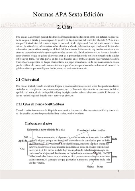 Pdf Normas Apa Sexta Edición