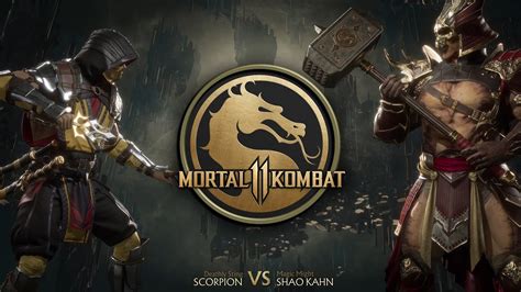 Mortal Kombat 11 Scorpion Vs Shao Kahn Youtube