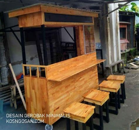 Kumpulan Inspirasi Desain Gerobak Kayu Unik Dan Minimalis Bagus