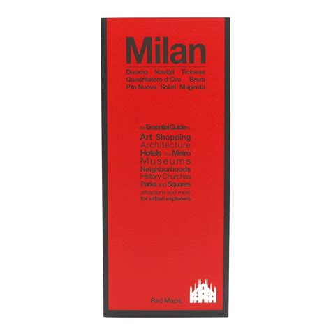 Buy Red Map Milan City Travel Guide Book Online At Low Prices In India Red Map Milan City