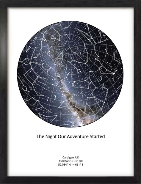 Create Personalised Star Map A Perfect T