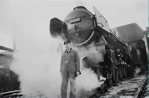 absolutely hard image  alan pegler   flying scotsman