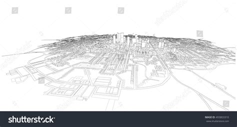 Cityscape Sketch Vector Sketch Architecture Illustration Stock Vector (Royalty Free) 493803310 ...