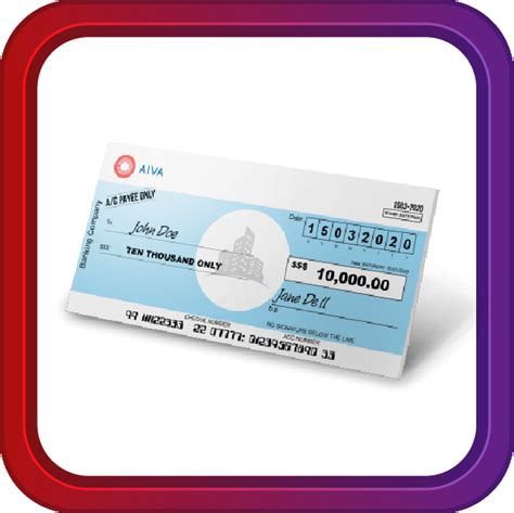 Hotprint Official Site Mock Cheque