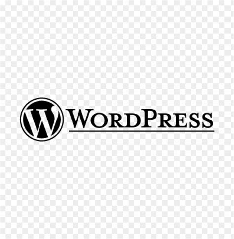 Wordpress Black Vector Logo Free Download - 463110 | TOPpng