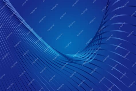 Premium Vector Blue Metallic Texture Contorted Lines Abstract Background