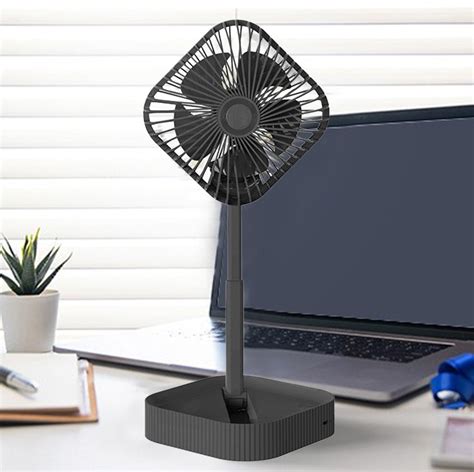 Portable Pedestal Fan Foldaway Standing Fan Foldable Desk Fan