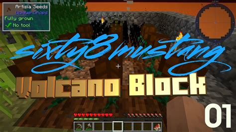 Minecraft Volcano Block Modded Ep 1 Getting Started YouTube