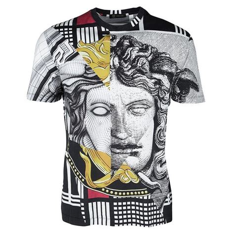 Versace Multicolor Medusa Print T Shirt Xl At 1stdibs T Shirt Versace