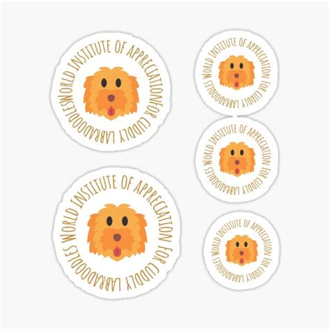 The World Institute Of Appreciation For Cuddly Labradoodles Sticker