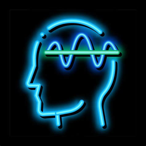 Nervous System Of Head Biohacking Neon Glow Icon Illustration 18014867