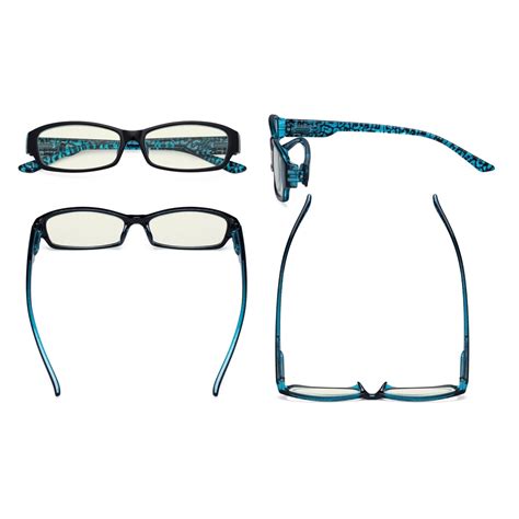 Rectangle Blue Light Filter Eyeglasses Women