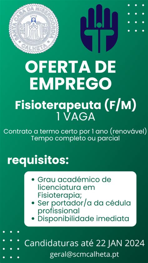 Santa Casa da Misericórdia da Calheta RECRUTAMENTO Fisioterapeuta