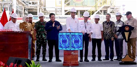 Presiden Jokowi Resmikan Proyek Ekspansi Pt Smelting Petrominer