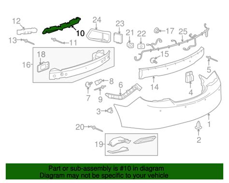 Buick Lacrosse Rear Bumper Fascia Center Bracket