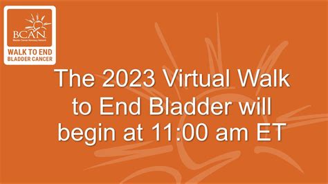 Virtual Walk To End Bladder Cancer Youtube