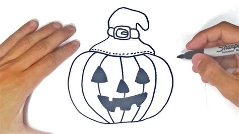 C Mo Dibujar Una Calabaza De Halloween Paso A Paso Youtube