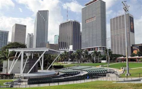 Bayfront Park Miami Downtown Waterfront Park with Amphitheater