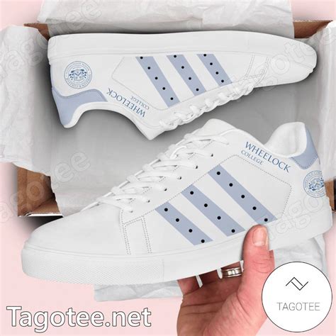 Wheelock College Logo Stan Smith Shoes - BiShop - Tagotee