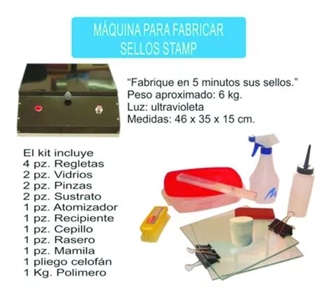 Maquina Para Fabricar Sellos De Polimero Kit Para Sellos Meses Sin