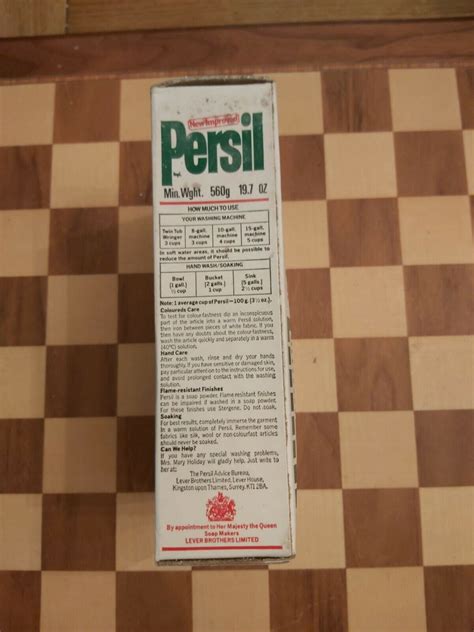 Vintage S Persil Washing Powder Box Packet Unopened G Oz