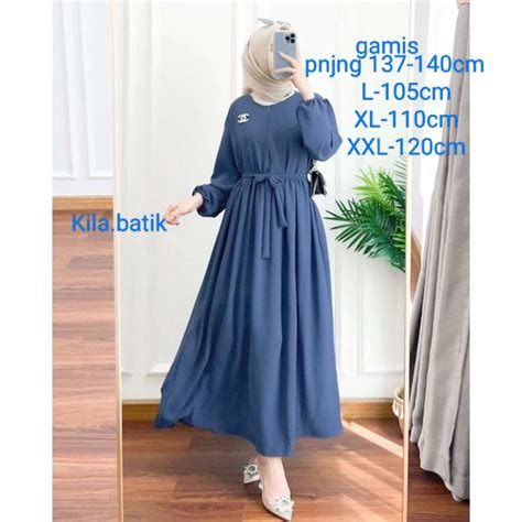 Jual Gamis Crinkle Free Bros Airflow Size L Xl Xxl Pb Cm