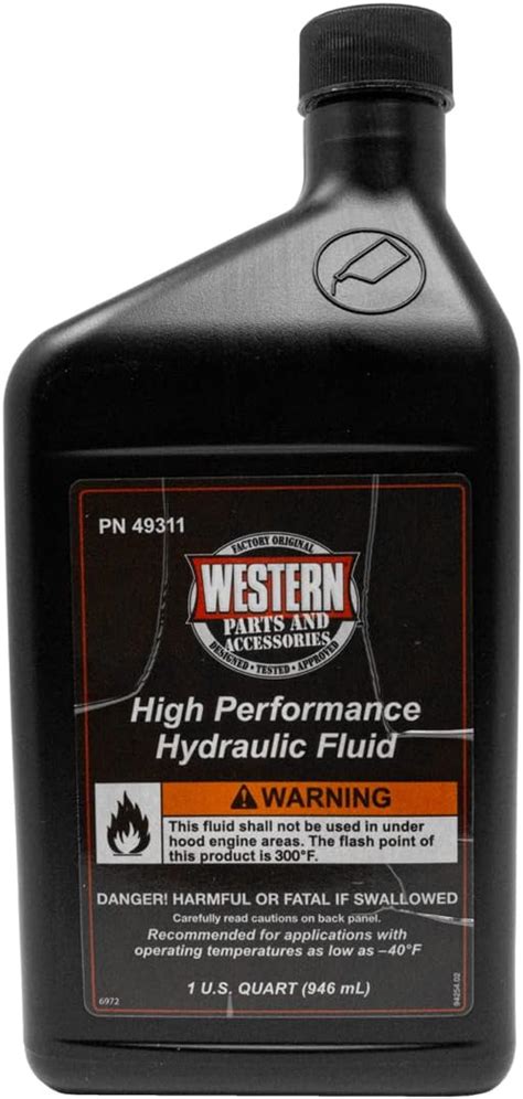 Genuine Original Hydraulic Fluid Snow Plow Oil 49311 Quart Bottle Y Automotive