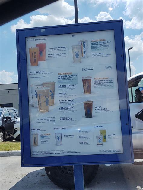 Menu At Dutch Bros Coffee Pub And Bar Sherman