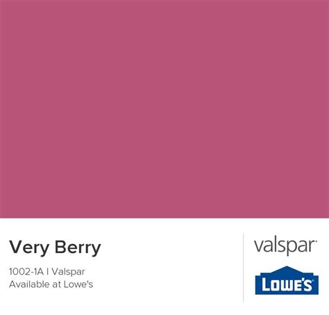 Very Berry From Valspar Valspar Paint Colors