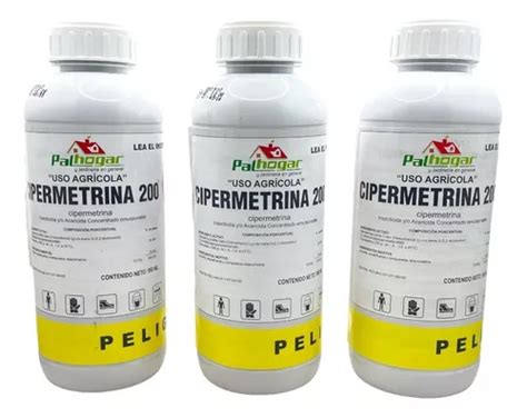 Cipermetrina 200 Para Cucarachas E Insectos 950 Ml 3piezas